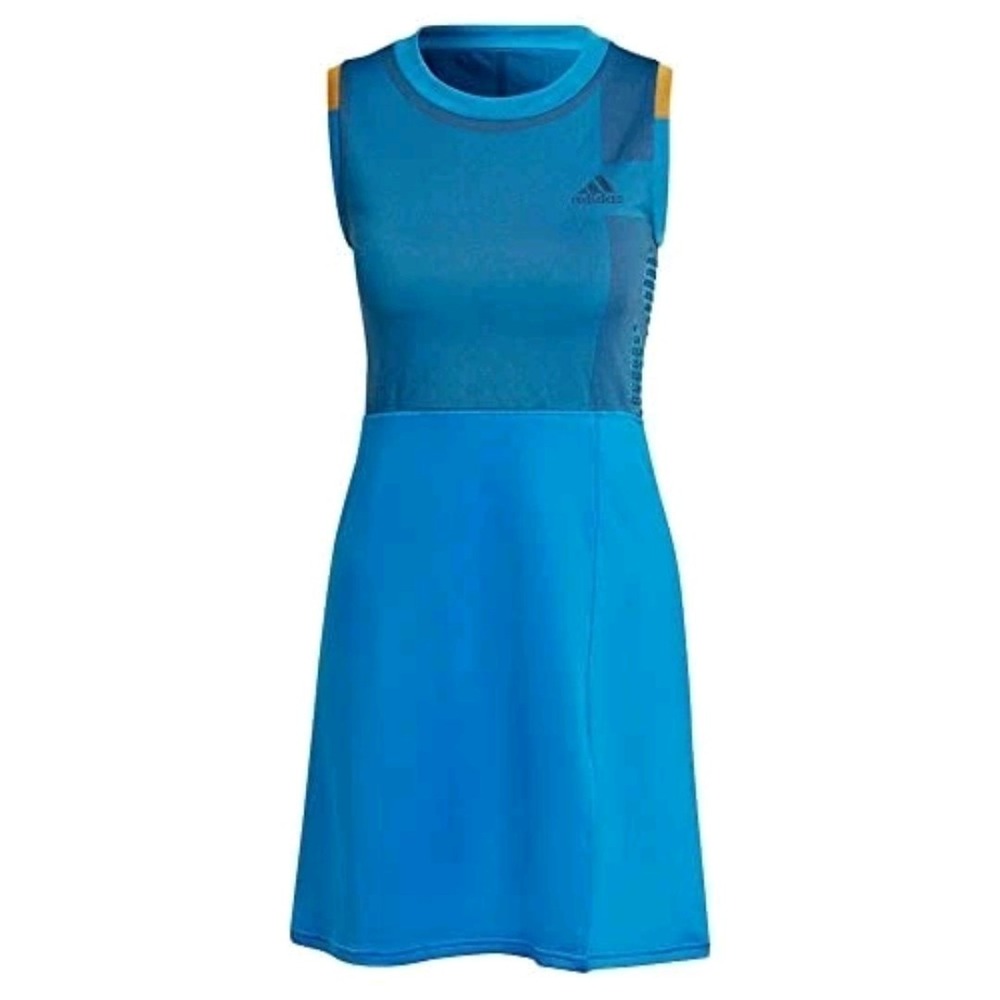 Adidas Womens Tennis Premium Dress Primeknit SMALL Blue Athletic Athleisure